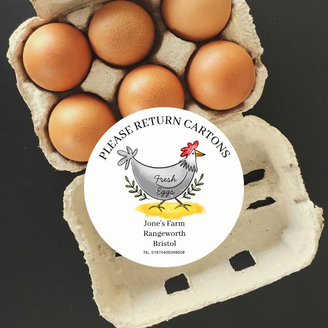Egg Carton Label customize egg box free range (Creator Uploaded)