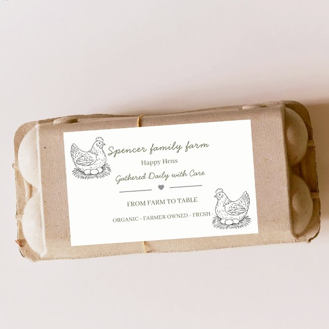 Egg Carton Label customize egg box free range (Creator Uploaded)