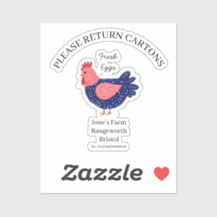 Egg Carton Label customize egg box free range