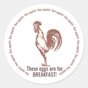 Egg Carton Label with Farm Name or Slogan