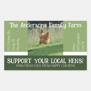 Egg Carton Packaging Funny Quote Custom Chicken  Sticker