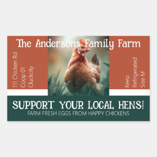 Egg Carton Packaging Funny Quote Custom Chicken  Sticker