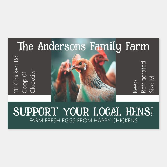 Egg Carton Packaging Funny Quote Custom Chicken  Sticker (Front)