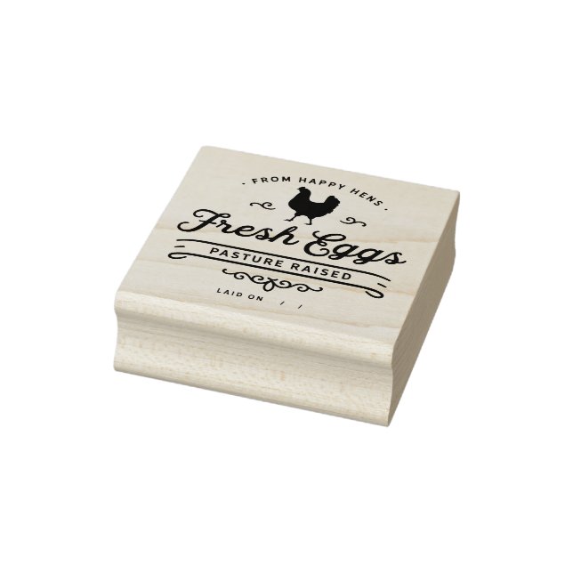 Egg Carton Stamp - Fresh Eggs (Stamp)