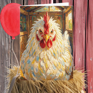 Egg-cellent Birthday   Funny Chicken Pun Card