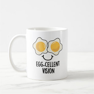 Egg-cellent Vision Funny Egg Pun Coffee Mug
