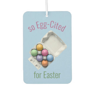 Egg-Cited for Easter Coloured Easter Eggs in Carto Air Freshener