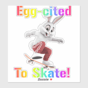 Egg-cited to Skate – Funny Skateboarding Easter