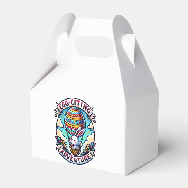 Egg-Citing Adventure Favor Box (Front Side)