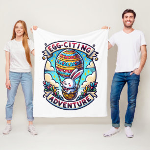 Egg-Citing Adventure Fleece Blanket