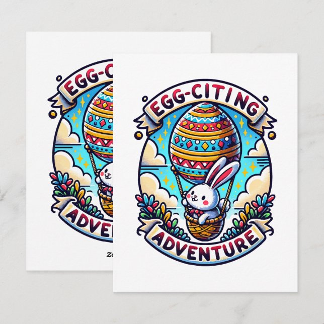 Egg-Citing Adventure Holiday Card (Front/Back)