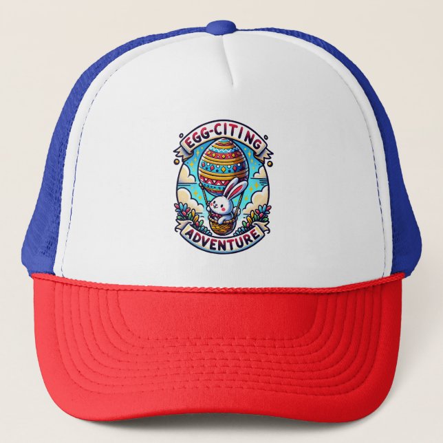 Egg-Citing Adventure Trucker Hat (Front)