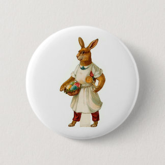 Egg Cook Vintage Easter Bunny 2 Inch Round Button