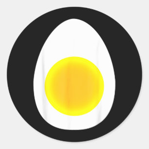 Egg Costume Kids Funny Halloween Costume Classic Round Sticker