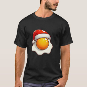 Egg Costume Santa Hat Funny Christmas Halloween Eg T-Shirt