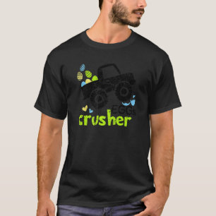 Egg Crusher Funny Monster Truck Easter Cute Kids V T-Shirt
