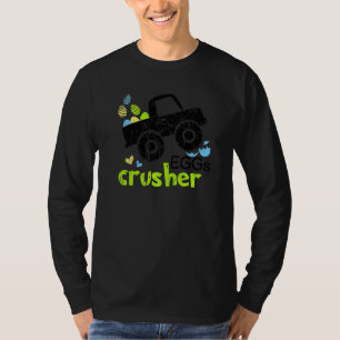 Egg Crusher Funny Monster Truck Easter Cute Kids V T-Shirt