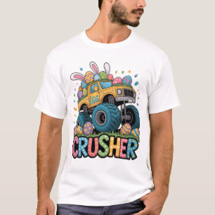 Egg Crusher Monster Truck Easter - Cool Boy's East T-Shirt