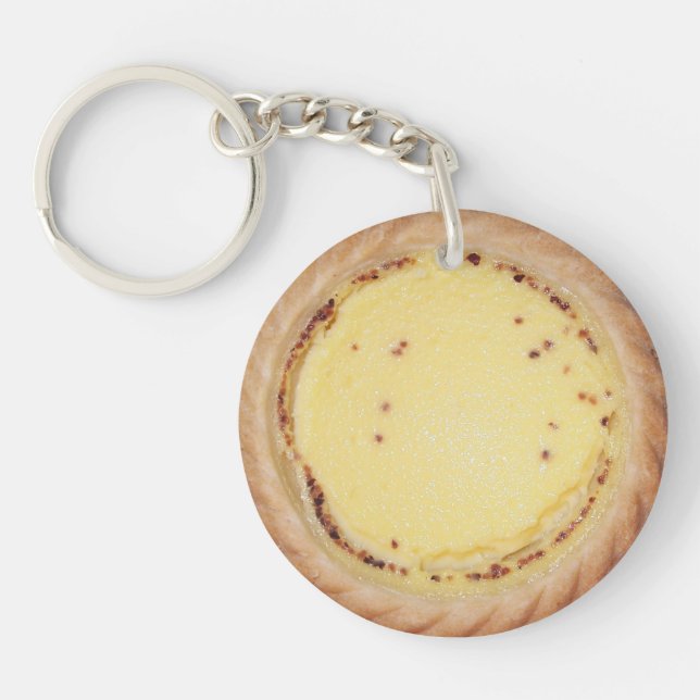 Egg Custard Tart Keychain (Front)