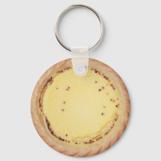 Egg Custard Tart Keychain (Front)