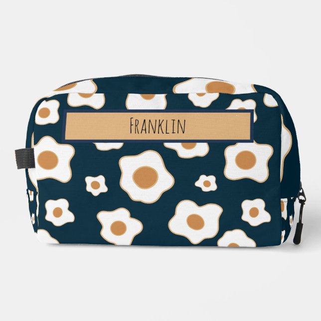 Egg Drawing I Custom Name  Dopp Kit (Front)