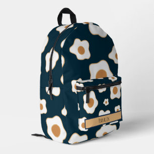 Egg Drawing I Custom Name  Printed Backpack