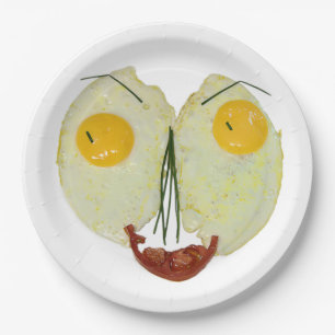 EGG FACE LARGE  PAPER PLATE