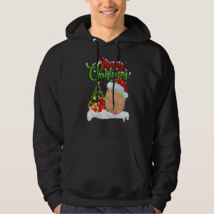 Egg Food  Xmas Decorations Santa Egg Christmas Hoodie