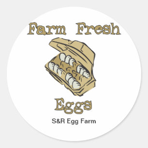 Egg For Sale Stickers - Farm Fresh Eggs