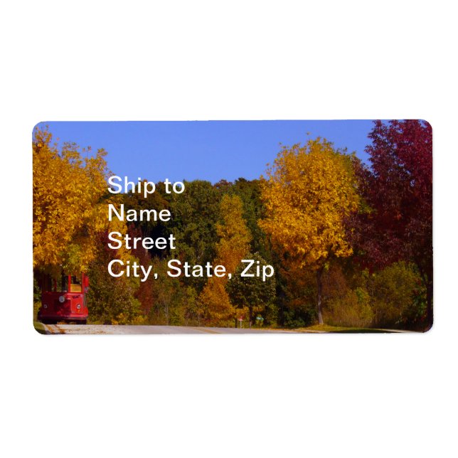 Egg Harbour, WI automne saison avec chariot (Devant)