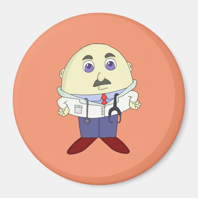 Egg Head Doctor Magnet (Front)