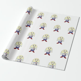 Egg Head Doctor Wrapping Paper