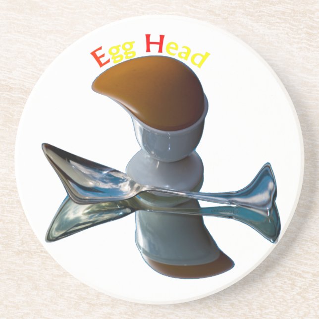 Egg Head Quirky Designs Coaster (Front)