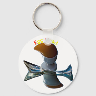 Egg Head Quirky Designs Keychain