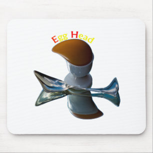 Egg Head Quirky Designs Mouse Pad