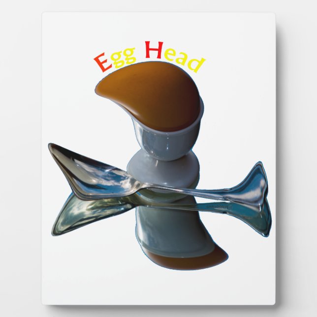 Egg Head Quirky Designs Plaque (Front)