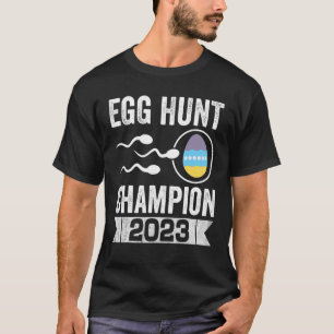 Egg Hunt Champion 2023 Easter Men Pregnancy Announ T-Shirt