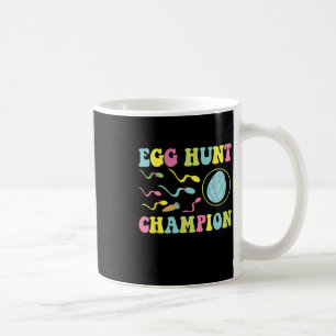 Egg Hunt Champion Funny Dad Easter Pregnancy Annou Coffee Mug