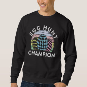 Egg Hunt Champion Sunset Eggs Hunting Bunny Easte Sweatshirt