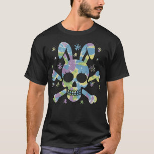Egg Hunt Easter Day Funny Tie Dye Jolly Roger  T-Shirt