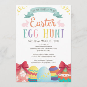 Egg Hunt Invitation, Easter Egg Hunt Invitation