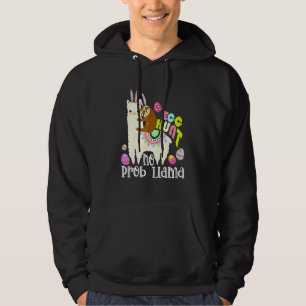 Egg Hunt No Prob Llama Bunny Sloth Riding Llama Ea Hoodie