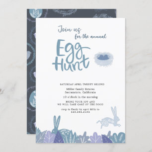 Egg Hunt Pastel Invitation