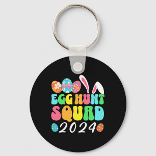 Egg Hunt Squad 2024 Easter Egg Hunting Crew Matchi Keychain
