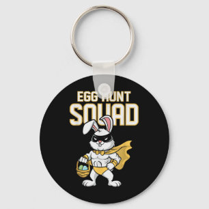 Egg Hunt Squad Bunny Family Matching Easter Party Keychain