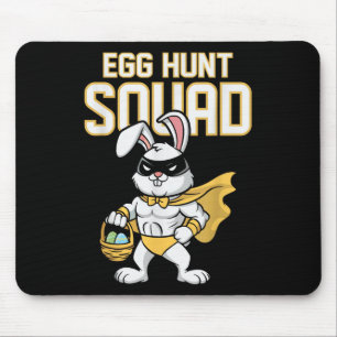 Egg Hunt Squad Bunny Family Matching Easter Party Mouse Pad