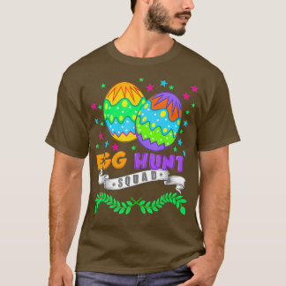 Egg Hunt Squad Easter  Cool Celebration Funny T-Shirt