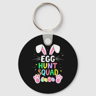 Egg Hunt Squad For Matching Easter Family Cousin C Keychain