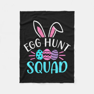 Egg Hunt Squad Shirt Hunting Season Funny Easter D Fleece Blanket