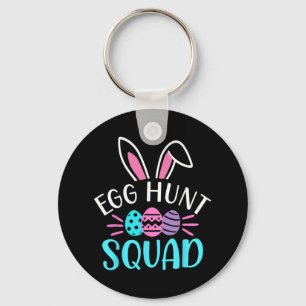 Egg Hunt Squad Shirt Hunting Season Funny Easter D Keychain